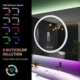 thumbnail image 2 of Apmir  Frameless RGB Backlit and LED Frontlit Anti-Fog Tempered Glass Wall Bathroom Vanity Mirror 36" x 24", 2 of 5