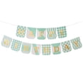 thumbnail image 1 of Billuyoard 1 Uds. Set 16,4 pies Tarjeta de papel azul decoraciones de cumpleaños para fiesta de cumpleaños cartel de feliz cumpleaños cartel de Kits de decoración para fiestas Verde 16.4 pies, 1 of 6