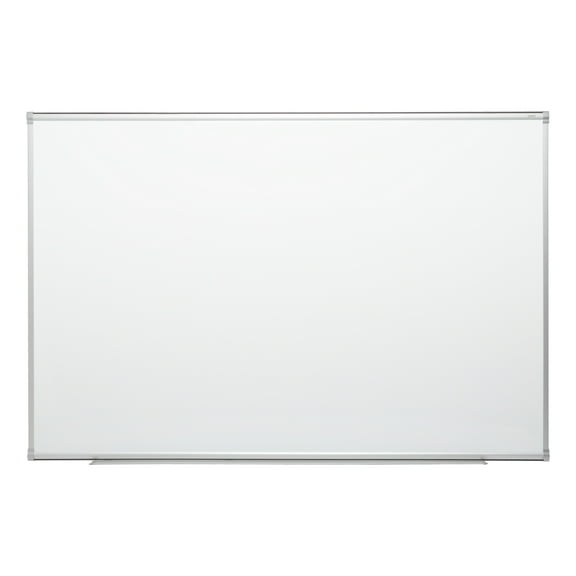 Porcelain Steel Magnetic Dry Erase Board w/ Aluminum Frame & Map Rail (4' W x 3' H)
