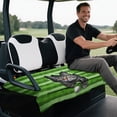 thumbnail image 5 of XYZCANDO Cute Tabby Cat Print Universal Golf Cart Seat Cover With 4 Storage Pockets - Non-slip Washable Golf Cart Accessory, 5 of 9