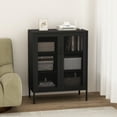 thumbnail image 2 of Amelia Armoire d'Appoint Moderne 31,5 avec 3 Tablettes Ajustables, Noire, 2 of 9
