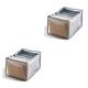 thumbnail image 2 of Organizador de ropa de armario Advancent 2 piezas Gris L, 2 of 6