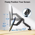 thumbnail image 3 of HOMOUNT Single Monitor Desk Mount for 13"-32" Screens, Computer Monitors Stand, Height Adjustable Monitor Mount, with Gas Spring Monitor Arm Fit 4.4-19.8 lbs, 3 of 10