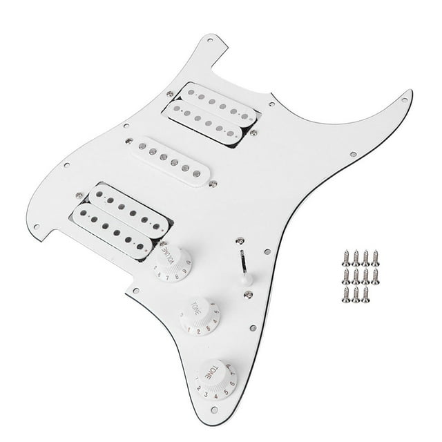 Tablero de guitarra eléctrica Pickguard Humbucker con pastilla HSH cargada precableada
