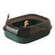 thumbnail image 5 of Caja de arena para gatos semicerrada, arenero duradero para gatos, a prueba de salpicaduras, orinal , orinal para conejos, gatitos, suministros Verde Salvador Bandeja de arena para gatos, 5 of 10