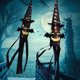 thumbnail image 2 of Halloween decoración de calabaza Mangas de viento de Halloween con luz LED, calcetines de viento de Halloween, banderas, decoraciones colgantes de terror para exteriores, 2 of 3