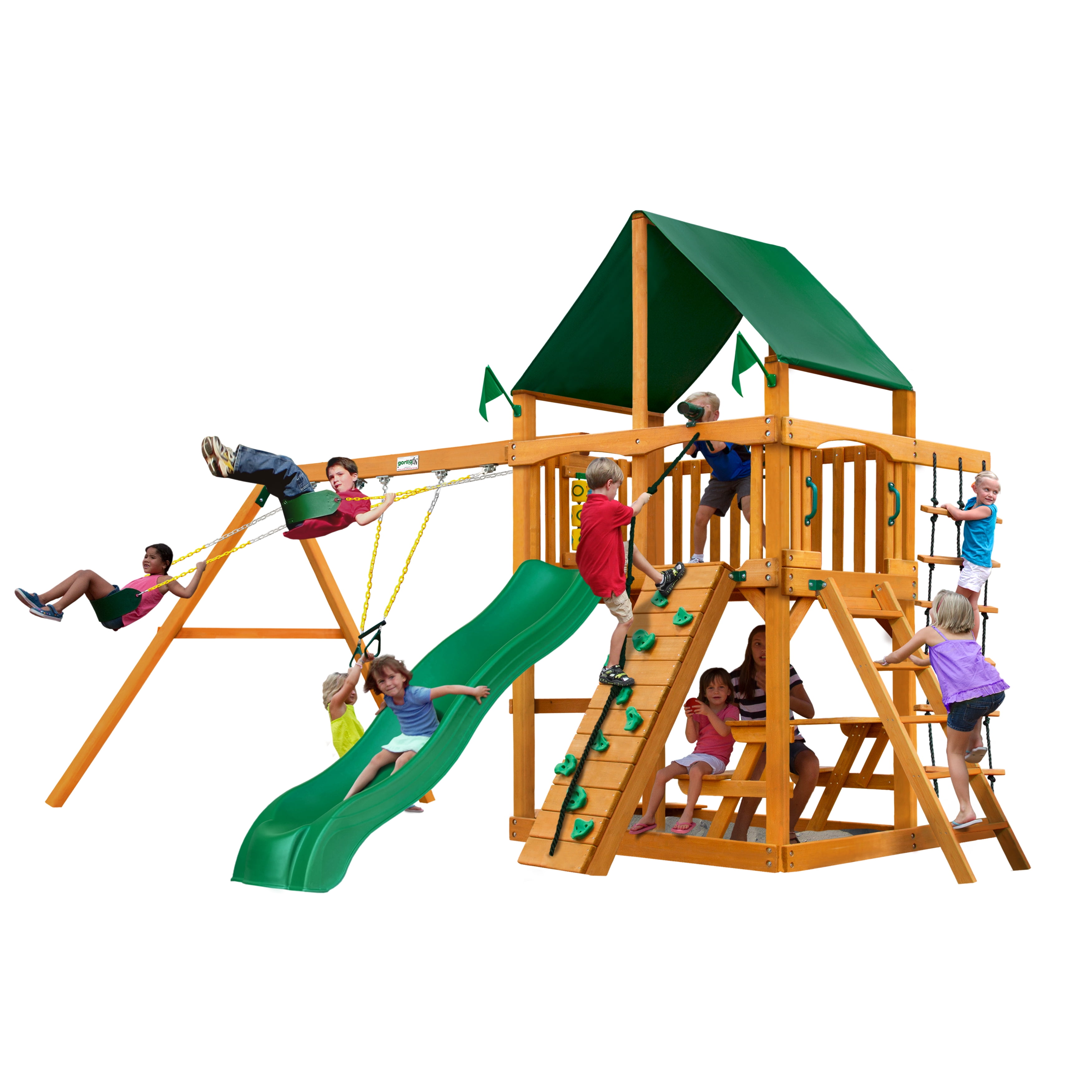 rope climbing wall for playset