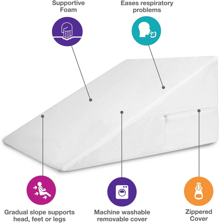 Wedge pillow cheap cover 24x24x12
