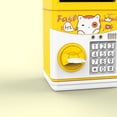 thumbnail image 4 of Alcancía con diseño de animales de dibujos animados para niños, bonita alcancía con música, moneda para contar historias, alcancía para ahorrar dinero, juguete de regalo amarillo, 4 of 5