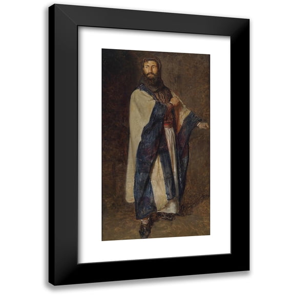Charles Rauch 10x14 Black Modern Framed Museum Art Print Titled - Beduin