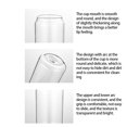 thumbnail image 4 of Wosthever Taza de cristal de 400ml para vino, cerveza, té, recipiente de gran capacidad, utensilio para beber, taza transparente para el desayuno, Cocina y Comedor Wosthever HA066023-00, 4 of 6