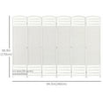 thumbnail image 3 of HOMCOM Paravent Pliant de 5,6 Pi, Écran d'Intimité Autoportant, Blanc, 3 of 10