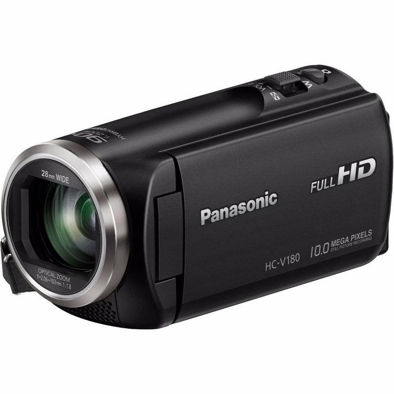 Panasonic V180 Full HD 1080p Camcorder with Battery Charger Travel