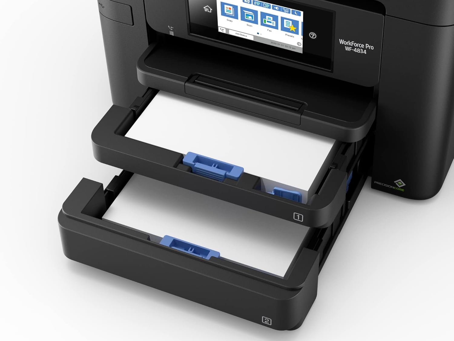 Epson Workforce Pro WF-4834 Wireless All-in-One Printer with Auto 2-Sided Print Copy, Scan and Fax, 50-Page ADF, and 4.3" Color Touchscreen (Sold without manufacturer warranty)