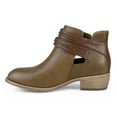 thumbnail image 3 of Women's Faux Leather Side Slit Buckle Booties, 3 of 7