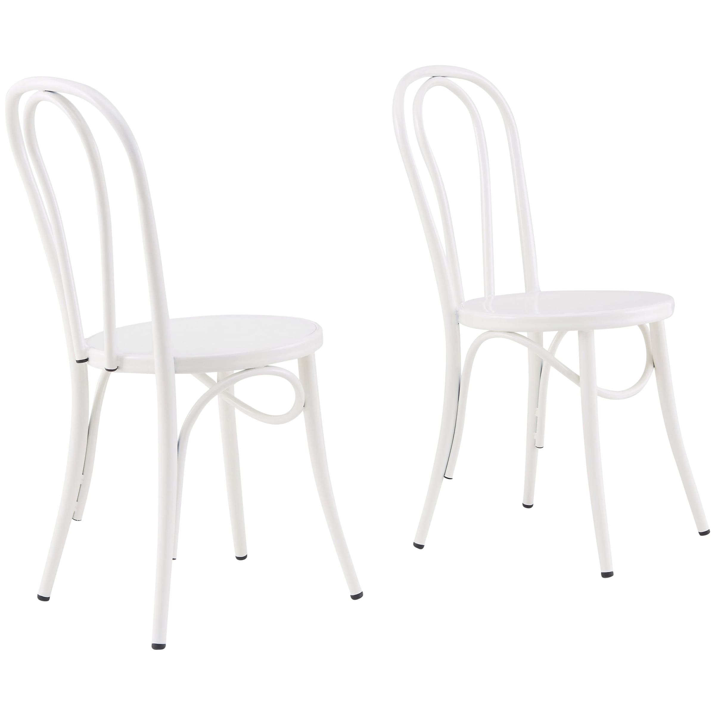 Better Homes & Gardens Arabella Chairs, Set of 2, White - Walmart.com