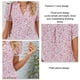 thumbnail image 5 of Blusa floral de verano,Blusa de verano para mujer Blusa casual con estampado floral y cuello en V Blusa floral probada y confiable, 5 of 6