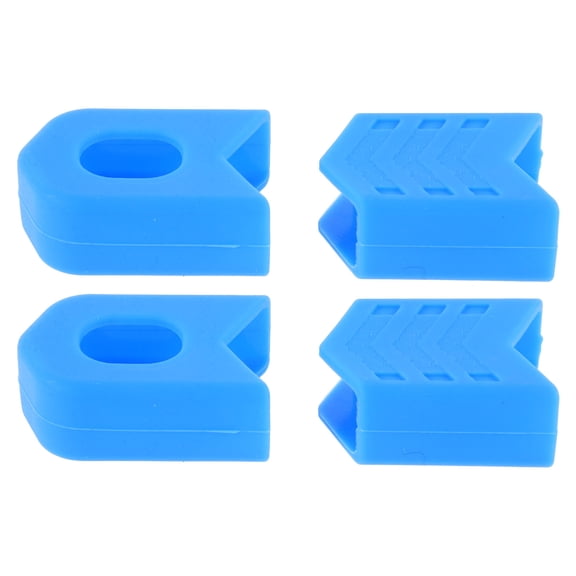 Silicone Bike Crank Arm Covers for Mountain Bikes Durable Scratch Protection Weather Resistant 4pcs Blue