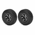 thumbnail image 1 of Wheel Rims Tires Tyre Set, Wear Resistance 1/24 RC Car Rims Tires Tyre Set Antislip Exquisite Excellent  for Axial SCX24 for AXI90081 for AXI00001 Black,Silver, 1 of 8