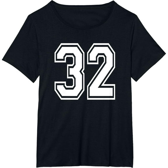 t-shirt Number 32 Numbered Uniform Sports Jersey Team 32nd Birthday t-shirt mens t shirt，black，women，funny，misfits，men，journey