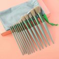 thumbnail image 4 of brush makeup brush set concealer brush foundation brush blush brush makeup brush gift set contour makeup kit for beginners (Green 13-piece set), 4 of 4
