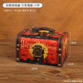 thumbnail image 2 of Nueva caja de almacenamiento de Halloween, caja de regalo divertida de Halloween con asa, caja de madera del tesoro con forma de calavera y calabaza, 2 of 5
