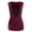 Wine, variant on Ichuanyi Fashion Women Loose Sexy Solid Color Sleeveless Blouse V-neck Lace Tops