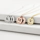 thumbnail image 1 of DIY Tiny Gold Initial Necklace Oro Plata Letra Collar Iniciales Nombre Colgante Joyería de moda Fabricación de acero inoxidable Placa de identificación personalizada para mujeres Mamá Regalo Gargantil, 1 of 3