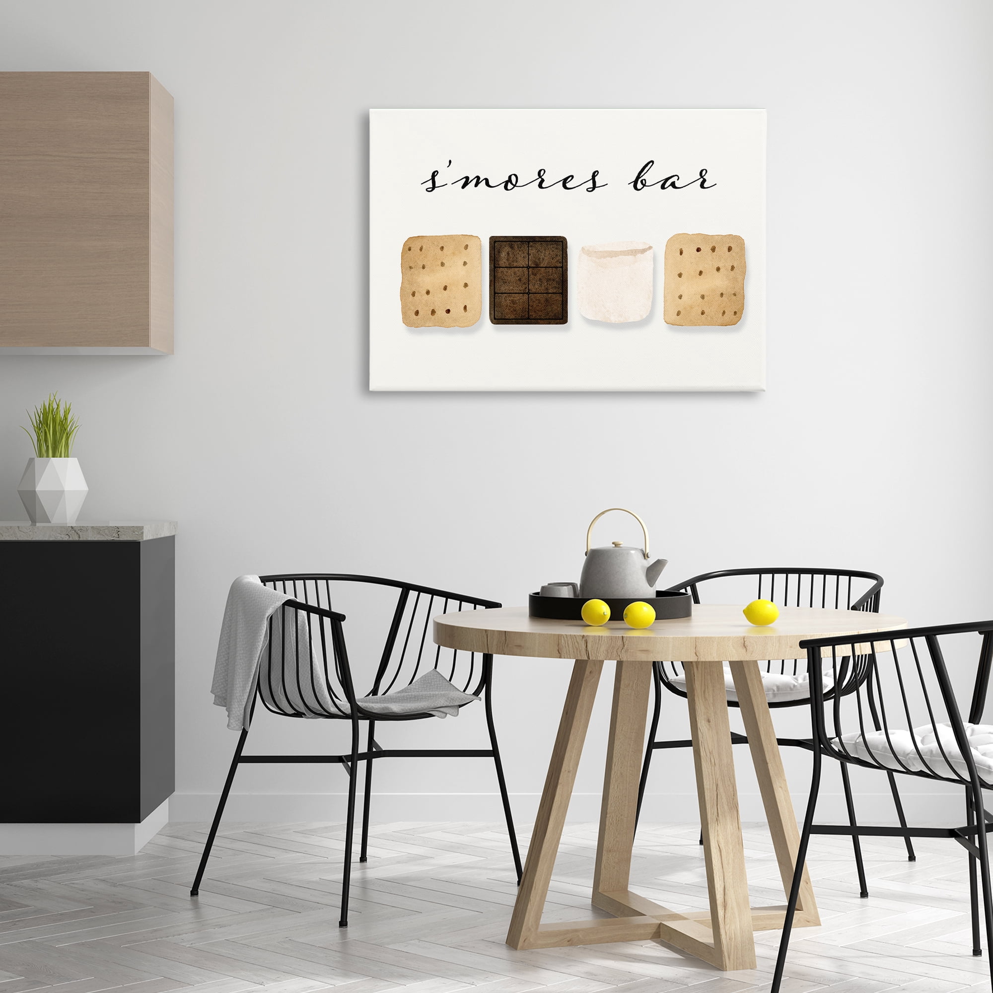Stupell Industries S'mores Bar Ingredients Food & Beverage Painting Gallery Wrapped Canvas Art Print Wall Art, 36 x 24