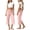 Pink, variant on Pants for Women Capri Fold Over Cropped Pant Stretch Low Rise Wide Leg Yoga Bottoms, XL
