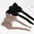 thumbnail image 4 of Gift Breathable Cute Outdoor Travel Warm Winter Bonnet Ear Protection Cap Hat Beanies Cat Ears Knitted Woolen Hat BLACK, 4 of 8