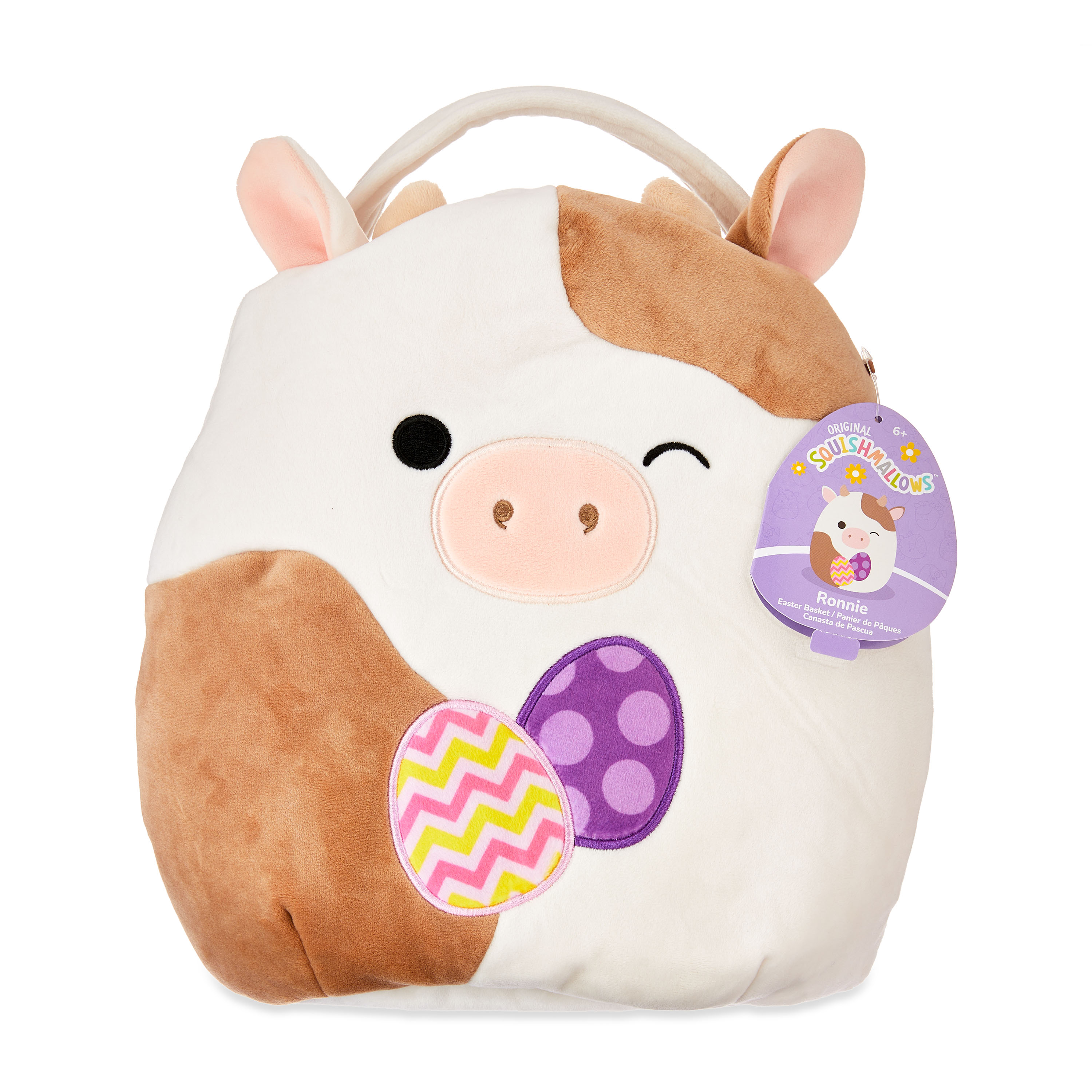 Squishmallows 12" Cow Treat Pail - Ronnie, The Stuffed Animal Plush - image 3 of 5