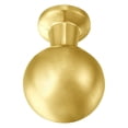 thumbnail image 4 of Utopia Alley Lyon Cabinet Ring Pull Knob - Decorative Cabinet Drop Pull Knobs for Cabinets and Drawers - Vintage Cabinet Hardware with Hand Finished Brushed Brass - Metal Drawer Pull Knobs 0.87", 4 of 8