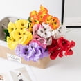 thumbnail image 7 of Artificial Pansy Flowers, African Wild Flowers, Small Plastic Flowers, Indoor Outdoor Use, Faux Blooms for Home Wedding Kitchen Garden Table Centerpieces Decor, 7 of 7