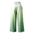 thumbnail image 5 of Fiaer,Oversized Loose Fit Palazzo Pants for Women,Ladies High Waist Stretch Trousers,Womens Color Blocking Trendy Comfy Slacks with 2 Pockets Green L, 5 of 5