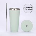 thumbnail image 3 of Tasse de Voyage, Tasse à Double Paroi avec Paille, Tasse Isolée en Acier Inoxydable pour Café, 3 of 5