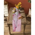 thumbnail image 5 of Boanket Marble Pink Table Runner - 60 Inch Long, Kitchen Dining Table Runner Dresser Scarves, Modern Abstract Ink Painting Luxury Farmhouse Home Decor for Coffee Table Wedding Party Banquet, 5 of 8