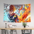 thumbnail image 5 of My Hero Academia Tapestry, Anime Wall Poster Art, Wall Tapestry For Bedroom Living Room Dorm Room, Wall Hanging For Festival Party Events Background Photography Backdrop, 60x40 Inch, 5 of 9