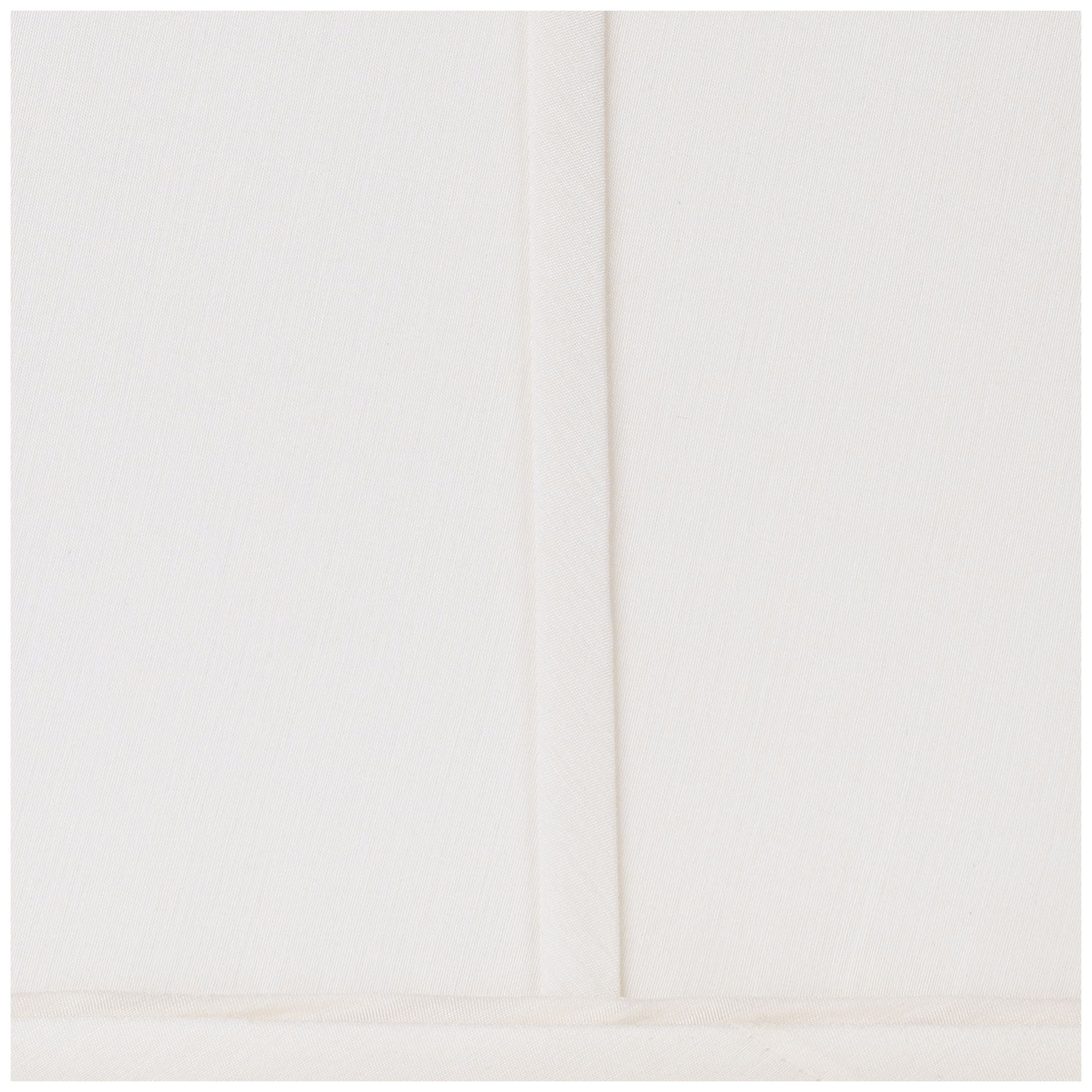 Springcrest Ivory Classic Small Square Lamp Shade 5.25" Top x 10" Bottom x 9" High x 9" Slant (Spider) Replacement with Harp and Finial