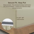 thumbnail image 4 of California Design Den 100% Organic Cotton, Twin Extra Long Fitted Sheet Only - Soft, Crisp Sheets with Deep Pockets for a Snug-Fit - Warm Taupe, 4 of 9