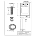 thumbnail image 2 of Westbrass ASB-2-RB-26 Food Waste Disposal Raised Button Dual Outlet Air Switch Box, 2 of 2