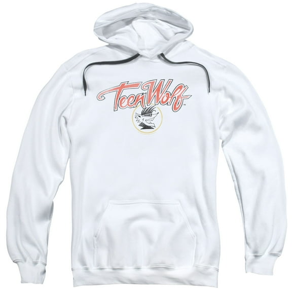 Teen Wolf Poster Logo Adult Pullover Hoodie Sweatshirt White