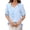 Sky Blue, variant on Long Sleeve Shirts for Women Sky Blue Front Tie V Neck Tailored Waist Outdoor Layer Tee Sky Blue S
