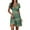 Green, variant on Fashionable Women's Casual V-neck Long-sleeved Halloween Printed Dress Retro A Line Dresses 2025 Fall Holiday Party Dress With Belt