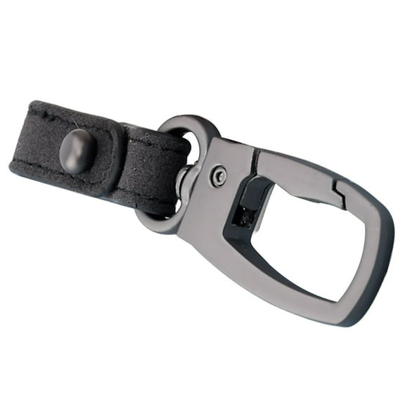 STOBOK Versatile Black Metal Belt Keychain Clip No Tools Required Durable Key Holder for Multiple Uses