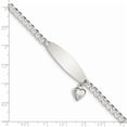 thumbnail image 2 of Argent Sterling Coeur Charme Id Bracelet Amour, 2 of 6