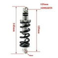 thumbnail image 1 of Amortiguador trasero para minimoto ATV, quad, scooter eléctrico de bolsillo de 47 cc y 49 cc, 100, 125, 150, 160, 170, 180, 190 y 210 mm, s202412242198, 1 of 5