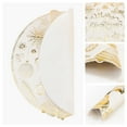 thumbnail image 5 of Placemats Set of 6 Woven/Vinyl Placemats, Washable Kitchen Table Mat, Seasonal Holiday Christmas Place Mats for Party Dining Table Gold 15inch, 5 of 6