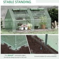 thumbnail image 4 of Outsunny 6' x 3' x 3' Mini Greenhouse with 2 PE/Plastic Covers, Dark Green, 4 of 10