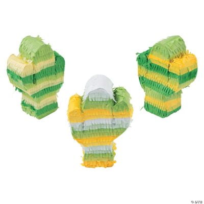 Mini Cactus Pinata (3Pc) - Party Decor - 3 Pieces